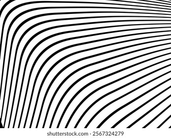 Black line pattern on white background. modern abstract background.