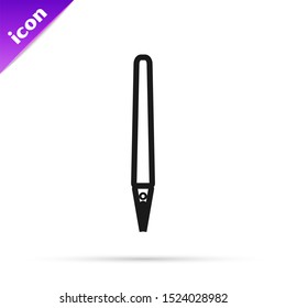 Black line Pen icon isolated on white background.  Vector Illustration