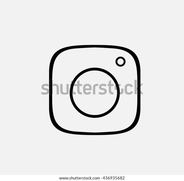 黒い線のフォトカメラ背景にベクター画像ロゴ Jpg Jpeg Eps アイコンボタン Instagramフラットソーシャルインスタメディアサイン のベクター画像素材 ロイヤリティフリー