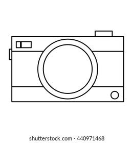 black line photographic camera
