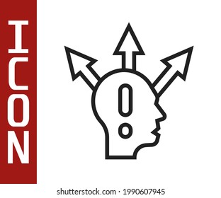 Black line Project team base icon isolated on white background. Business analysis and planning, consulting, team work, project management.  Vector