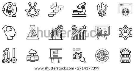 black line representing various business and technology concepts white 2