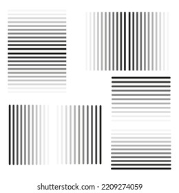 Black line in retro style. Bright seamless pattern. line gradient halftone. Gradient black. Vector illustration. Stock image. 