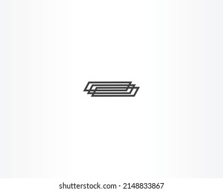icono de marca vectorial de forma en negro y en línea