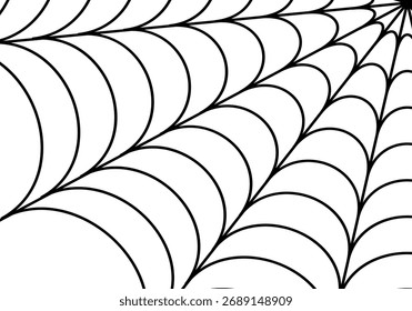 Fondo de Web de araña de línea negra