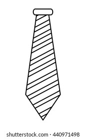 black line striped necktie