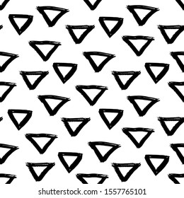 Black line triangles seamless pattern.  Decorative illustration, good for printing. Great for label, print, packaging, fabric. 