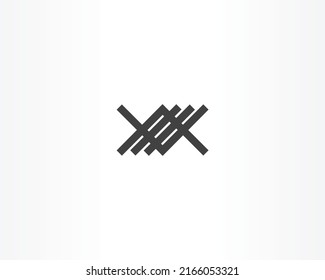 icono de diseño de logotipo de concepto de vector de línea y negro