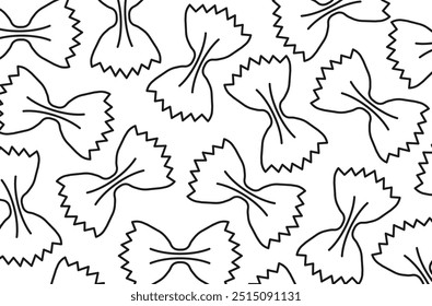 Plano de fundo de ícones de vetor de linha preta.