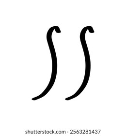 Black line wave stock element doodles