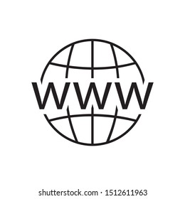 Black line web icon design