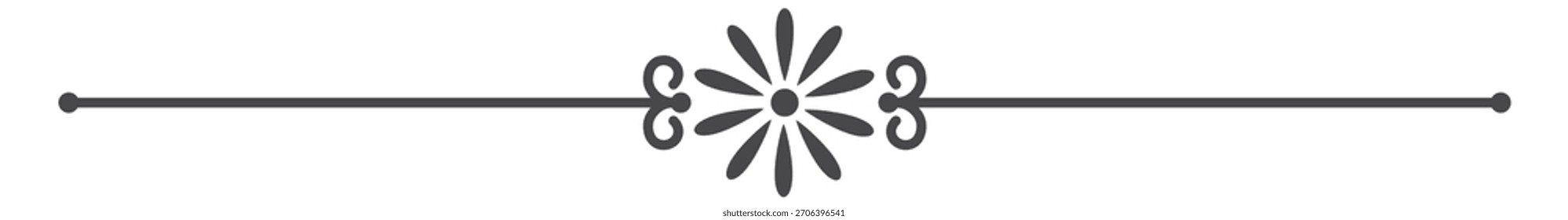 A black line with a white background