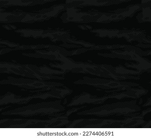 
Black linear camouflage background vector trendy design for print clothes, paper, fabric.