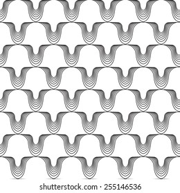 black linear geometric illustration on  white background