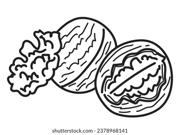 contorno lineal negro para el libro de colorear para niños. armario de nogal negro y blanco. icono lineal para menú, café y restaurante.