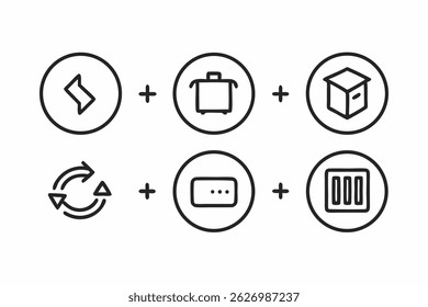 black lineart icons circle loading ring