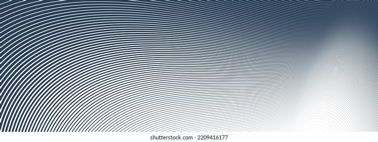 Black lines in 3D perspective vector abstract background, single color dynamic linear minimal design, wave lied pattern in dimensional and movement.