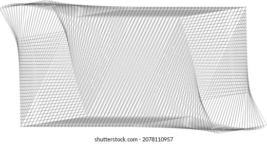 Black lines abstract background, geometric dynamic pattern, vector modern design texture.