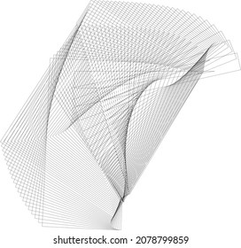 Black lines abstract background, geometric dynamic pattern, vector modern design texture.