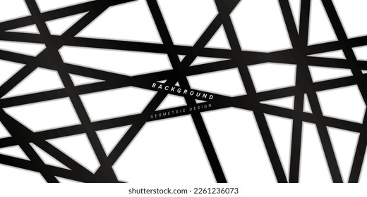 black lines abstract background. make the design look sophisticated. It is suitable to be placed on various media such as posters, brochures, or websites to highlight a sophisticated 