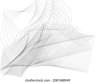 Black lines abstract background,geometric dynamic pattern, vector modern design texture.