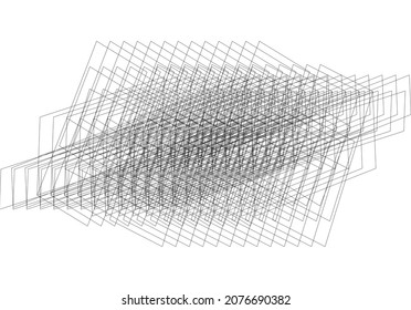 Black lines background, geometric dynamic pattern, vector modern design texture.