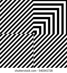 Black lines on white background. Stripped surface pattern design. Geometric repeating stripes abstract. Strokes wallpaper. Strips motif. Digital paper for web design, textile print. Vector art