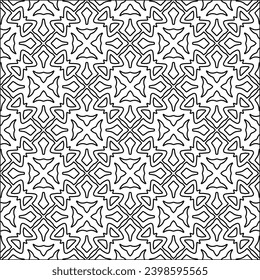 Líneas negras sobre fondo blanco. Papel de escritorio con figuras de líneas. Patrones abstractos. Patrón negro para página web, texturas, tarjeta, afiche, tela, textil. Diseño monocromo. 