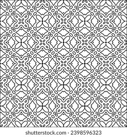 Líneas negras sobre fondo blanco. Papel de escritorio con figuras de líneas. Patrones abstractos. Patrón negro para página web, texturas, tarjeta, afiche, tela, textil. Diseño monocromo. 