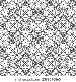 Líneas negras sobre fondo blanco. Papel de escritorio con figuras de líneas. Patrones abstractos. Patrón negro para página web, texturas, tarjeta, afiche, tela, textil. Diseño monocromo. 