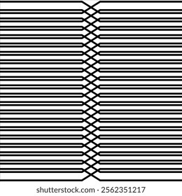 Black lines pattern. Black lines on white background. Abstract black line designs. Simple repeat lines illustration.