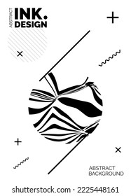 Black Lines Poster Template. Trendy abstract wavy backgrounds. Seamless striped patterns. Geometry optical effects. Fashion print for textile and fabric. Diagonal;vertical;deformed lines and ripples