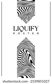 Black Lines Poster Template Fundo ondulado abstrato moderno sem emenda listrado padrões