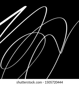 Black Lines Smooth Abstract Simple Wave Water Shape Black And White Coating Minimalistic Element Poster Grunge Sketch Flat Vector