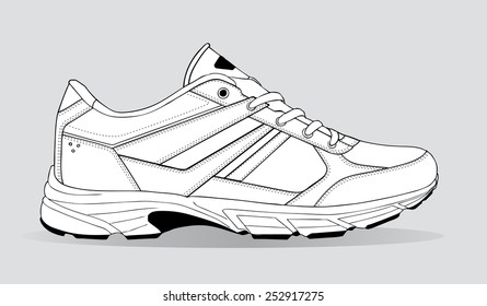 black lines sneaker
