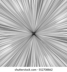 black lines stretching into the distance on a white background