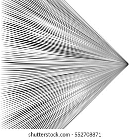 black lines stretching into the distance on a white background