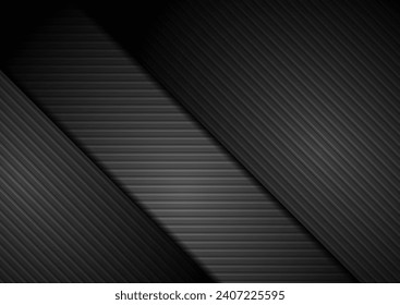 Líneas negras y rayas geométricas de fondo abstracto mínimo. Diseño de vectores