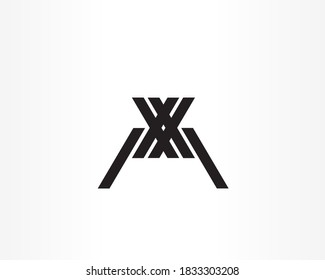 Plantilla de diseño de logotipo de líneas negras