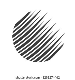 black lines that form a circular silhouette