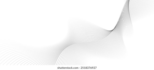 black lines of wave with a white background 