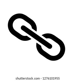 Black link icon. Vector Illustration