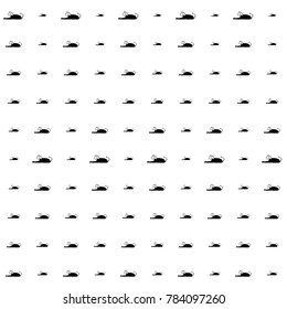Black lion silhouette seamless pattern isolated on white background. Egypt hieroglyph vector animal for wallpapers, wrapping paper, textile or fabric print, history book. Creative sphinx artwork.