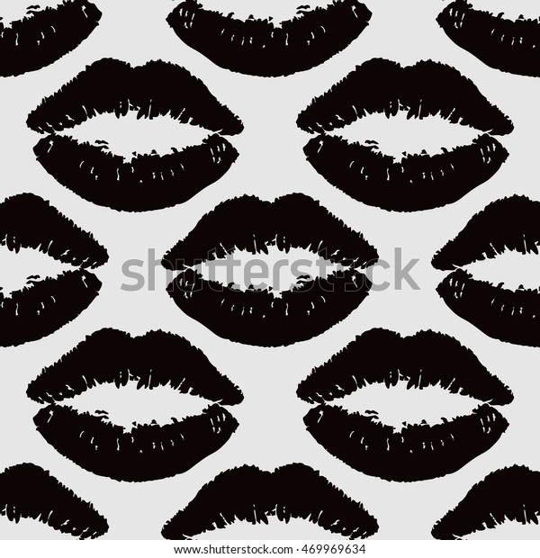 Black Lips Seamless Vector Wallpaper 스톡 벡터(로열티 프리) 469969634 | Shutterstock