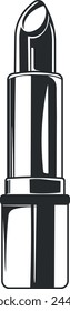 black lipstick silhouette without background