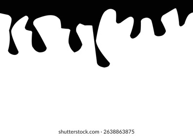 black liquid dripping molten .eps