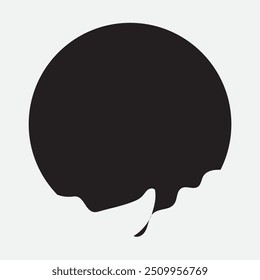 Líquido negro que fluye, derramado, caída, salpicadura, concepto de fuga Vector pintura gotas icono. Goteo de tinta y goteo de fusión negro. Ilustración vectorial.