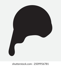 Black Liquid Flowing, spilled, drop, splash, leak concept vector paint drops icon. Ink drip and black Melt Drips. vector illustration.