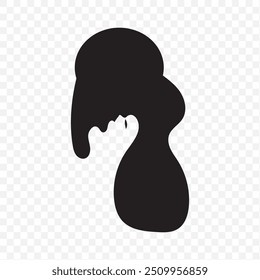 Líquido negro que fluye, derramado, caída, salpicadura, concepto de fuga Vector pintura gotas icono. Goteo de tinta y goteo de fusión negro. Ilustración vectorial.