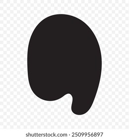 Líquido negro que fluye, derramado, caída, salpicadura, concepto de fuga Vector pintura gotas icono. Goteo de tinta y goteo de fusión negro. Ilustración vectorial.